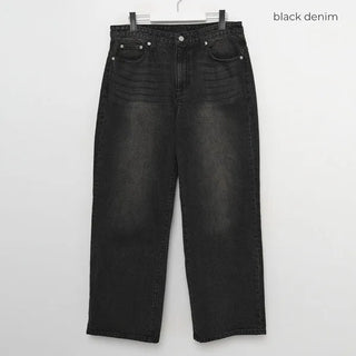 Tinted Washed Denim Pants