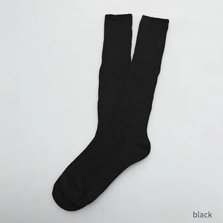 Ribbed long socks