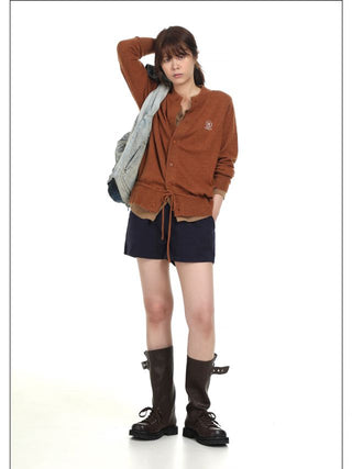 MASONPRINCE Fake Two-piece Cardigan