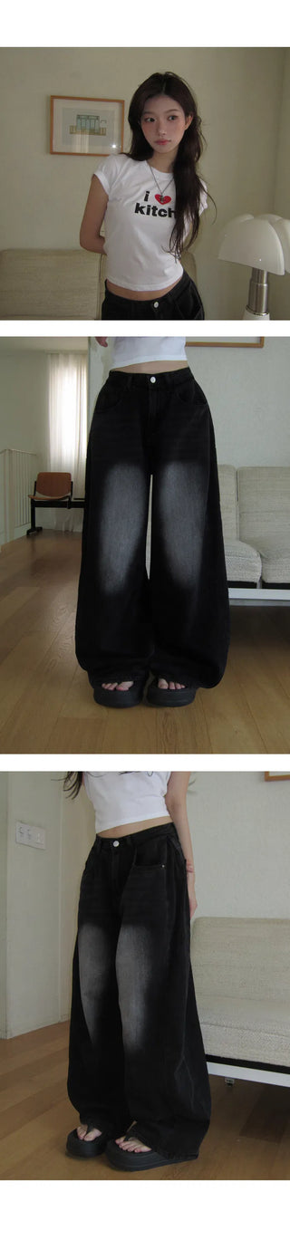 Planner Summer Version Feeling Faded Side Pintuck Summer Wide Pants - 5 Colors