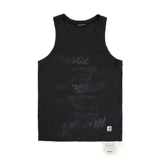 [MASONPRINCE] Cotton-Linen Graffiti Print Tank Top / Tee