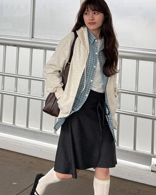 Pocket String Hooded Parka