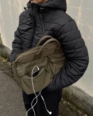 Double-zip padded jumper