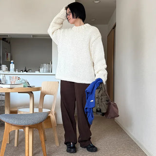 Handmade round knit