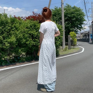 Flower short-sleeved T-shirt