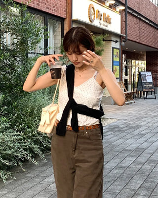 Flower lace camisole