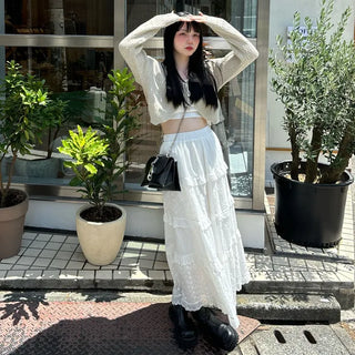 Ribbon Cropped Cardigan