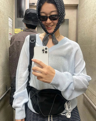 Mini polka dot scarf