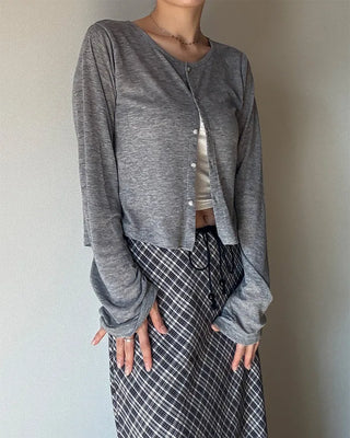 Sheer Mohair Cardigan