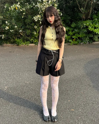 Color Button Sleeveless