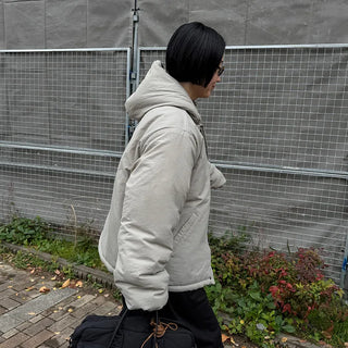 Simple Hooded Padded Jacket