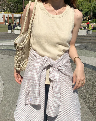 Oversized check shirt