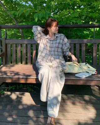 Checked overshirt