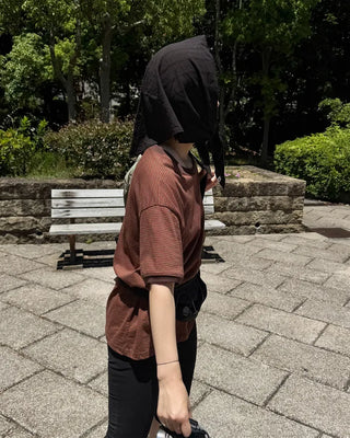 Thin striped ringer T-shirt