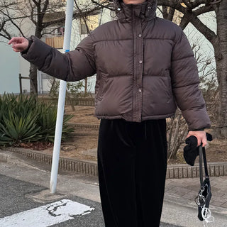 Hooded padded jacket