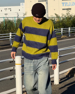 Bordered soft knit