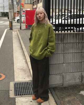 One-pleat slacks