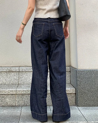 Basic wide-leg denim