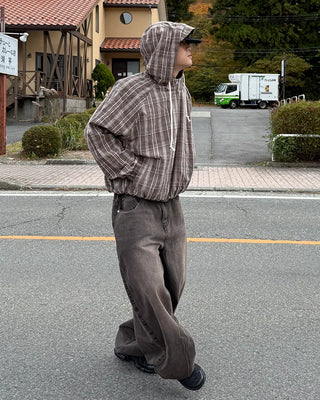Checkered Anorak Parka