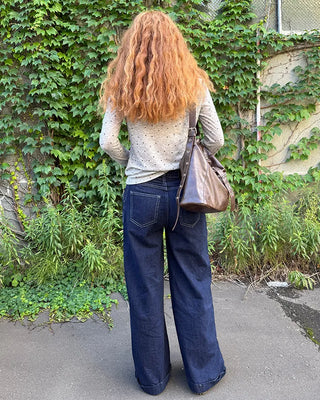 X Wide Side Seam Rigid Denim Pants