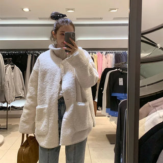 Cable Cropped Turtleneck Knit