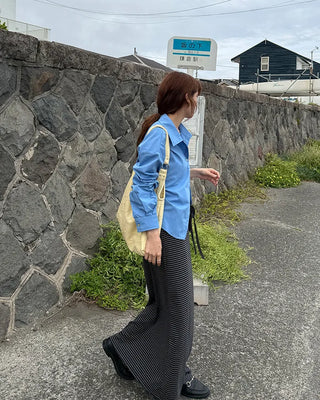 Oversized collared shirt