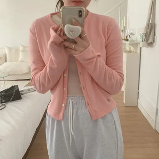 Round cropped cardigan (2c)