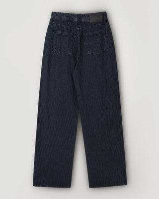 Striped Border Denim Pants