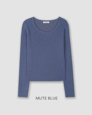 [Slenderizing effect] Bamboo soft rib knit