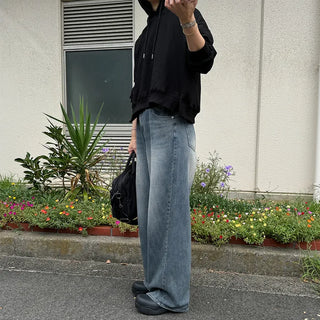 Vintage-like washed denim