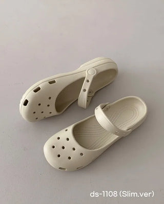 Mary Jane ballet clogs, flat sandals, slippers, mules, aqua shoes
