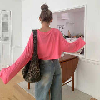 Loose-fit cropped T-shirt