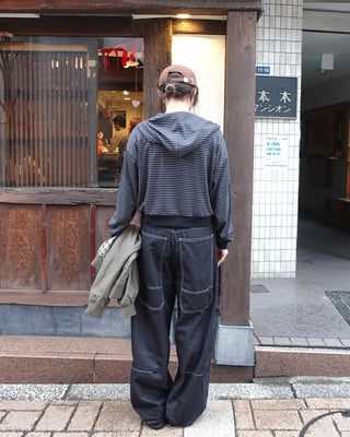 Striped Hooded Zip-Up