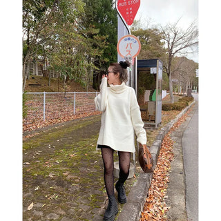 Turtleneck long knit
