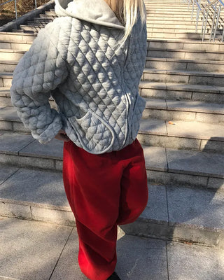 Quilted Hooded Blouson