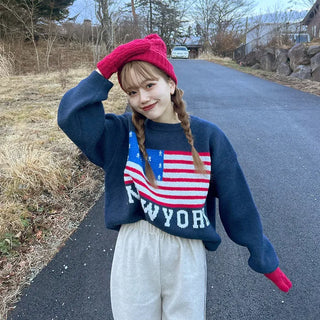 New York logo knit