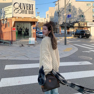 Cable knit oversized fit
