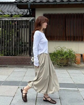Balloon bunning long skirt