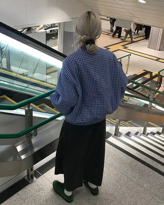 Waist string long skirt