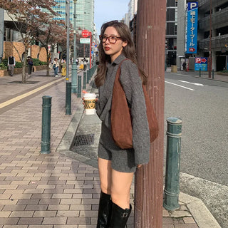 Daily Suede Shoulder Bag