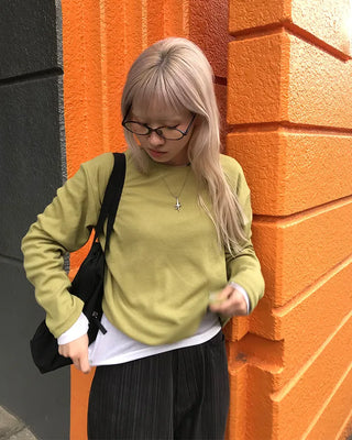 Waffle Crop Long Sleeve