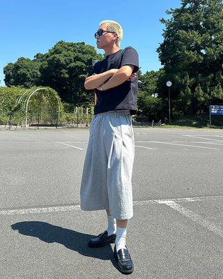 Sweat Bermuda shorts with belt loops