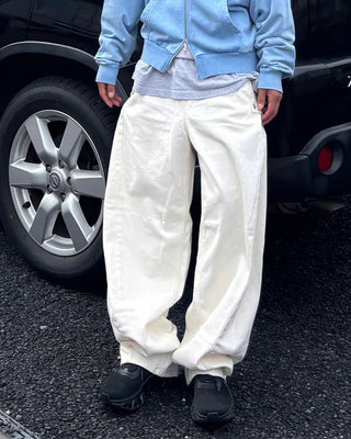 Wide Snap Sweatpants