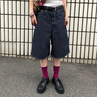 Bermuda denim pants