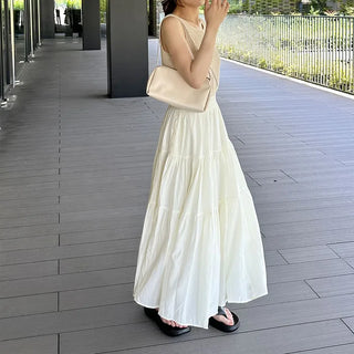 Tiered long skirt