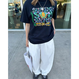 Unisex Wide-Leg Cotton Pants