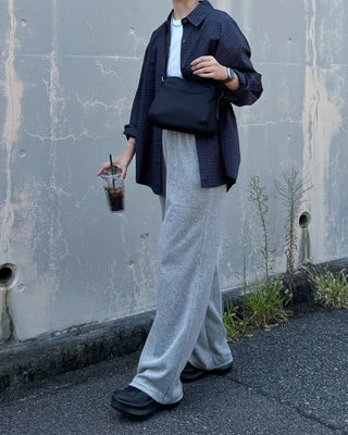 Checked long-sleeved shirt