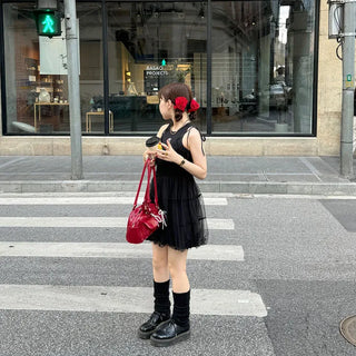 Chiffon layered mini dress