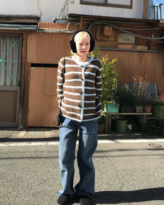 Duffle Point Border Cardigan