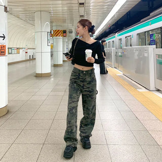 Camouflage Pattern Cargo Pants